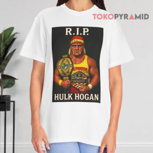 Rip Hulk Hogan White T shirt Rip Hulk Hogan White T shirt