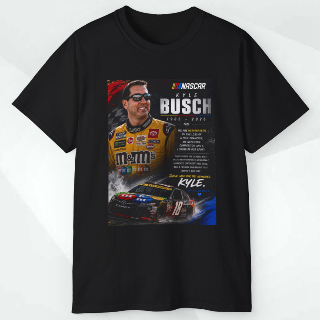 Rip Kyle Busch 1985 2026 T shirt Rip Kyle Busch 1985 2026 T shirt