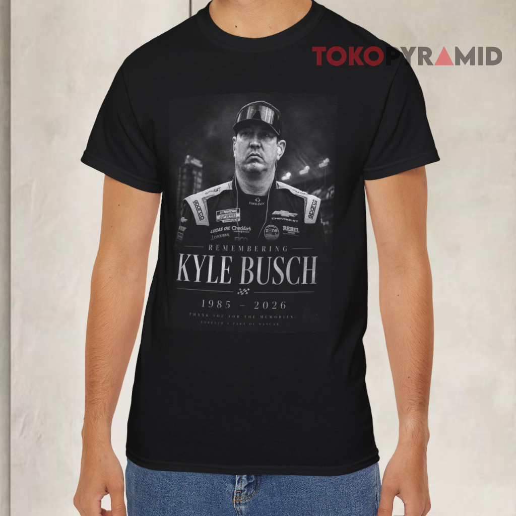 Rip Kyle Busch Thank You For The Memories Black T shirt Rip Kyle Busch Thank You For The Memories Black T shirt