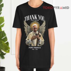 Rip Pope Francis Thank You Father Black T shirt