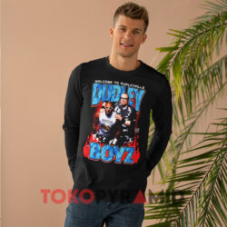 The Dudley Boyz Welcome To Dudleyville Shirt 4 Ripple Junction Black The Dudley Boyz Welcome To Dudleyville Black Long sleeved