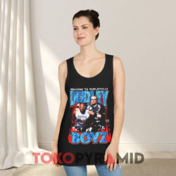 The Dudley Boyz Welcome To Dudleyville Shirt 2 Ripple Junction Black The Dudley Boyz Welcome To Dudleyville Black Tank Top