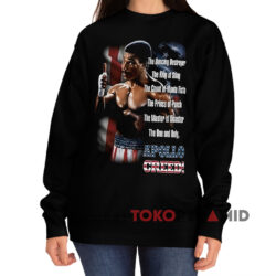 Rocky II One and Only Apollo Creed Shirt 3 Rocky Ii One And Only Apollo Creed Black Sweatshirt