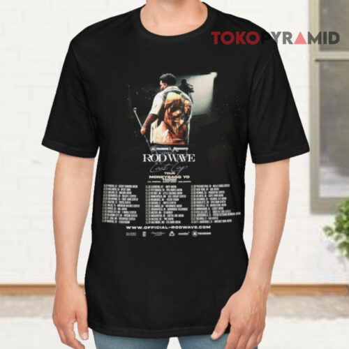 Rod Wave Last Lap Tour 2024 Poster Black T shirt Rod Wave Last Lap Tour 2024 Poster Black T shirt