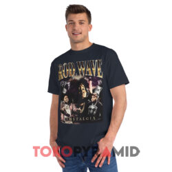 Rod Wave Rapper Nostalgia Signature Shirt 3 Rod Wave Rapper Nostalgia Signature Navy T shirt