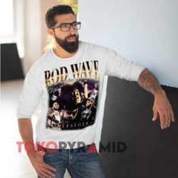 Rod Wave Rapper Nostalgia Signature Shirt 2 Rod Wave Rapper Nostalgia Signature White Sweatshirt