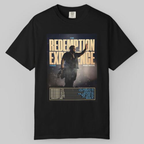 Rod Wave Redemption Tour 2025 T shirt Rod Wave Redemption Tour 2025 T shirt