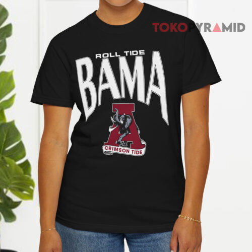 Roll Tide Bama Alabama Crimson Tide Black T shirt Roll Tide Bama Alabama Crimson Tide Black T shirt