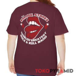 Rolling Stones 1978 Tour Of America Worlds Greatest Rock & Roll Band Shirt Back