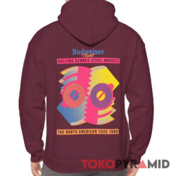 Rolling Stones 1989 Steel Wheels Concert The North American Tour Hoodie