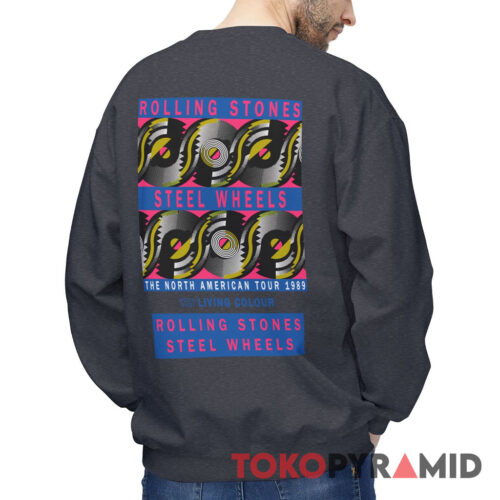 Rolling Stones 1989 Steel Wheels Tour Living Colour The North American Sweatshirt
