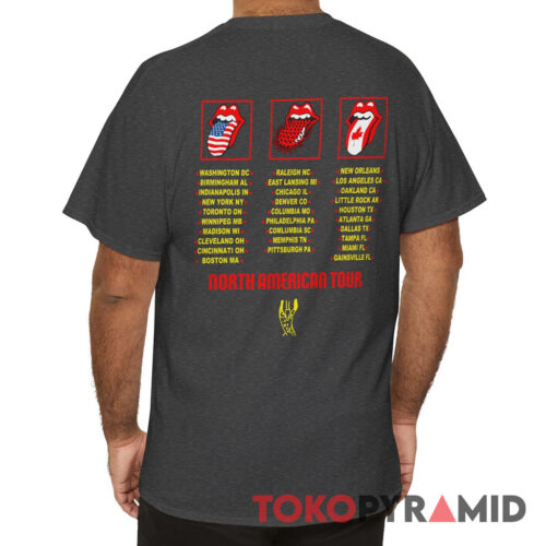 Rolling Stones 94 95 Voodoo Lounge Tour North American Tour Shirt Back