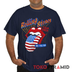 Rolling Stones No Filter Tour 2019 2 sided Rare Shirt Front