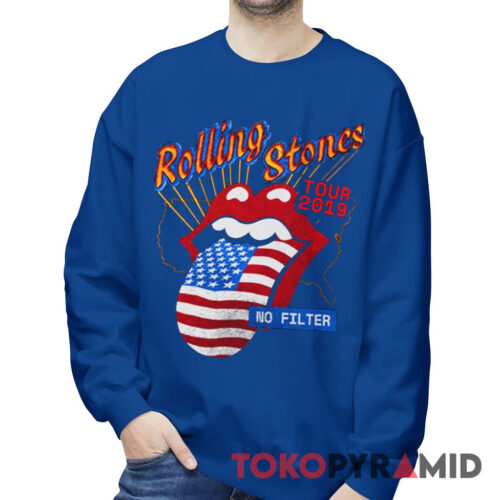 Rolling Stones No Filter Tour 2019 2 sided Rare Sweatshirt