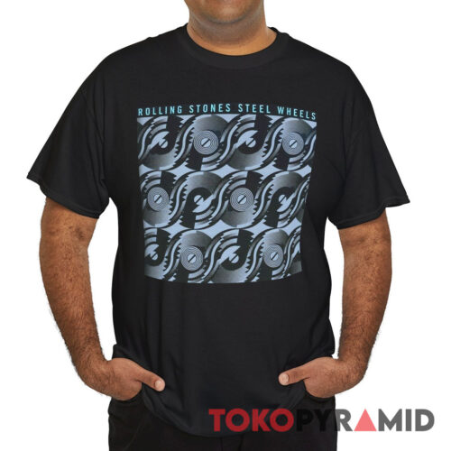 Rolling Stones Steel Wheels 1989 North American Tour Shirt Front