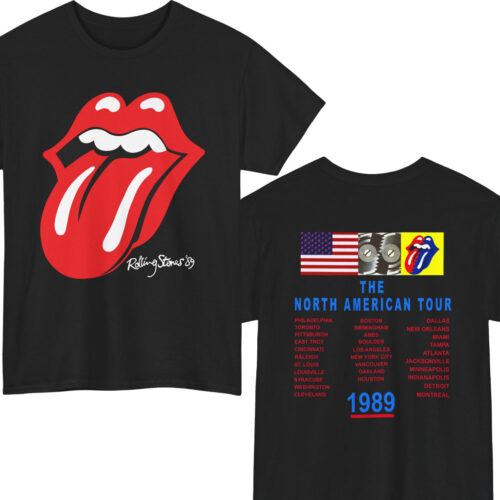 Rolling Stones Steel Wheels 1989 The North American Tour Shirt