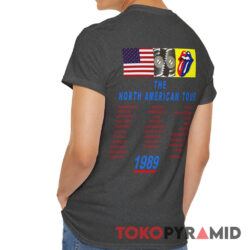 Rolling Stones Steel Wheels 1989 The North American Tour Shirt Back