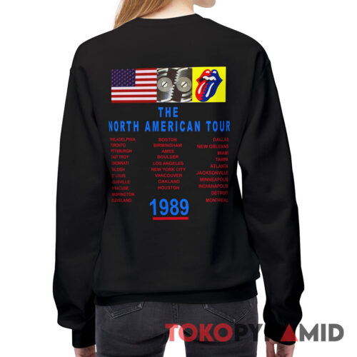 Rolling Stones Steel Wheels 1989 The North American Tour Sweatshirt