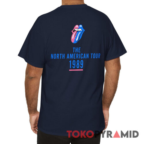 Rolling Stones Steel Wheels Tour 1989 The North American Tour Shirt Back