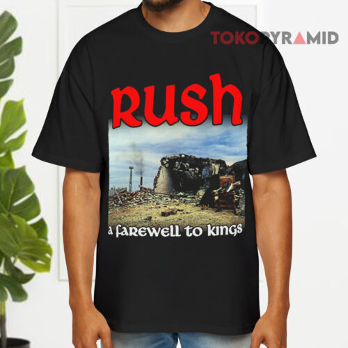 Rush A Farewell To Kings Black T shirt