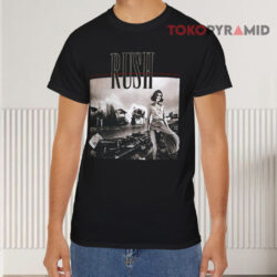 Rush Band Permanent Waves Black T shirt