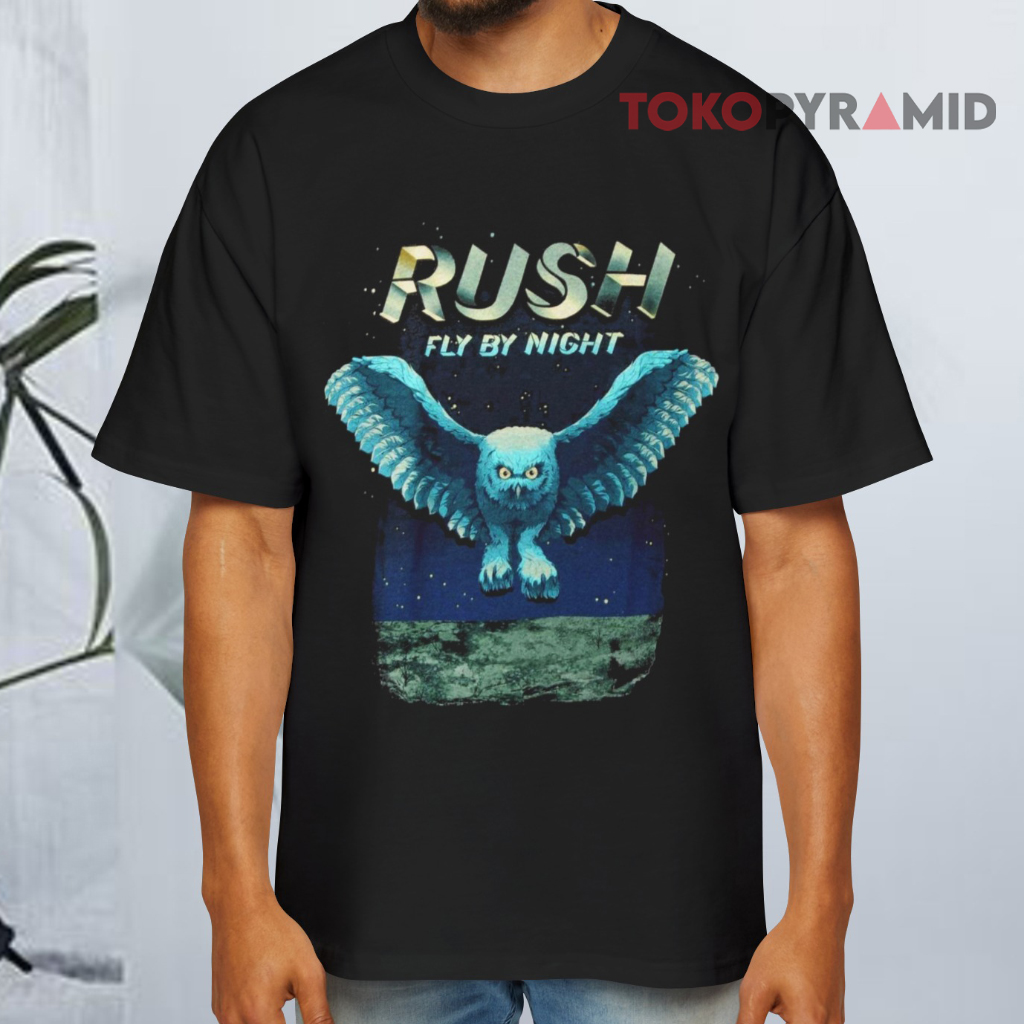 Rush Fly By Night Black T shirt Rush Fly By Night Black T shirt
