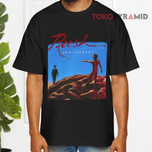 Rush Hemispheres Black T shirt Rush Hemispheres Black T shirt