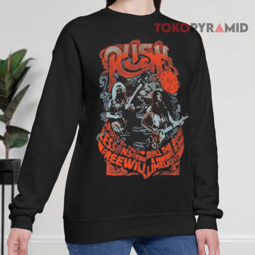Rush Rock N Roll Hall Of Fame Black Sweatshirt