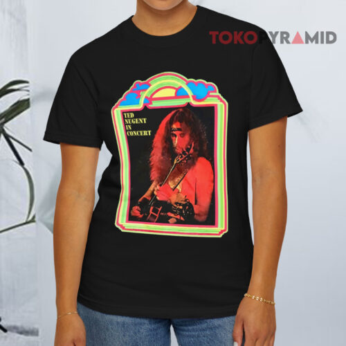 Rush Ted Nugent Ted Nugent In Concert Black T shirt