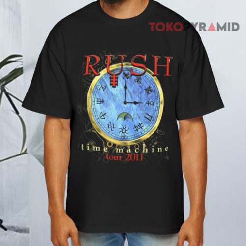 Rush Time Machine Tour 2011 Black T shirt Rush Time Machine Tour 2011 Black T shirt