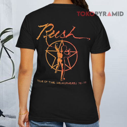Rush Tour Of The Hemispheres 78 79 T shirt Back