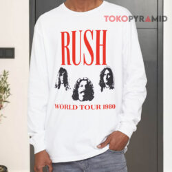 Rush World Tour 1980 Vintage Long sleeved
