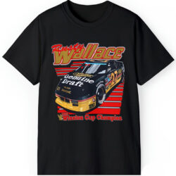 Rusty Wallace 27 Nascar T-shirt 1989 Winston Cup Champion 5 Rusty Wallace 27 Nascar T shirt 1989 Winston Cup Champion Black T shirt