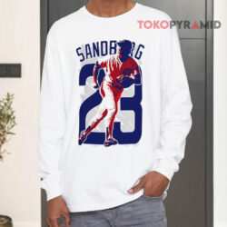 Ryne Sandberg Chicago Cubs 23 Baseball Shirt 4 Ryne Sandberg Chicago Cubs 23 Baseball Long sleeved