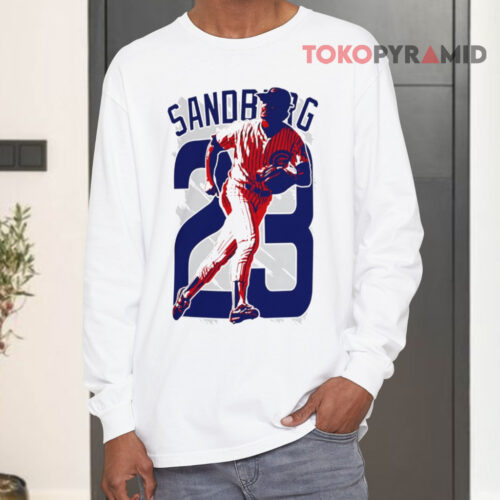 Ryne Sandberg Chicago Cubs 23 Baseball Long sleeved Ryne Sandberg Chicago Cubs 23 Baseball Long sleeved