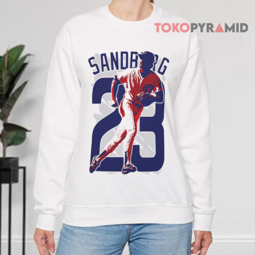 Ryne Sandberg Chicago Cubs 23 Baseball Sweatshirt Ryne Sandberg Chicago Cubs 23 Baseball Sweatshirt
