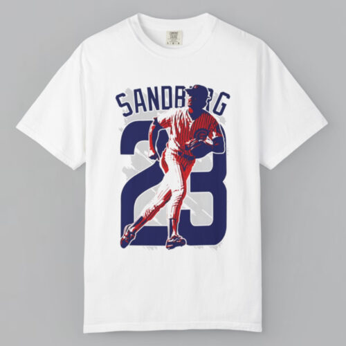 Ryne Sandberg Chicago Cubs 23 Baseball T shirt Ryne Sandberg Chicago Cubs 23 Baseball T shirt