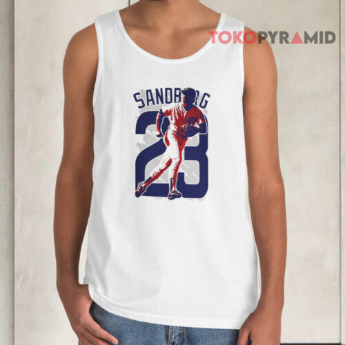 Ryne Sandberg Chicago Cubs 23 Baseball Tank Top Ryne Sandberg Chicago Cubs 23 Baseball Tank Top