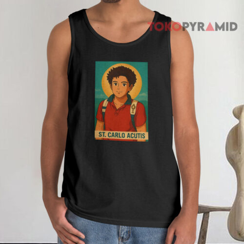 Saint Carlo Acutis Tank Top Saint Carlo Acutis Tank Top
