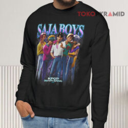 Saja Boys Heartthrob Kpop Demon Hunters Black Sweatshirt
