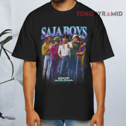 Saja Boys Heartthrob Kpop Demon Hunters Shirt 4 Saja Boys Heartthrob Kpop Demon Hunters Black T shirt