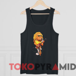 Sammy Hagar Caricature Van Halen T-shirt 4 Sammy Hagar Caricature Van Halen T shirt Black TankTop