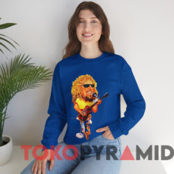 Sammy Hagar Caricature Van Halen T-shirt 2 Sammy Hagar Caricature Van Halen T shirt Blue Sweatshirt