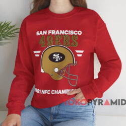 San Francisco 49ers 1981 NFC Champions T-shirt 3 San Francisco 49ers 1981 Nfc Champions T shirt Red Sweatshirt