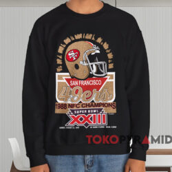 San Francisco 49ers 1988 NFC Champions T-shirt 4 San Francisco 49ers 1988 Nfc Champions T shirt Black Sweatshirt