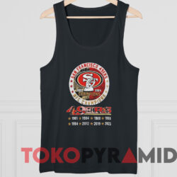 San Francisco 49ers 8 Time NFC Champions Shirt 4 San Francisco 49ers 8 Time Nfc Champions Shirt Black TankTop