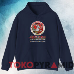 San Francisco 49ers 8 Time NFC Champions Shirt 3 San Francisco 49ers 8 Time Nfc Champions Shirt Navy Hoodie