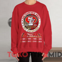 San Francisco 49ers 8 Time NFC Champions Shirt 2 San Francisco 49ers 8 Time Nfc Champions Shirt Red Sweatshirt