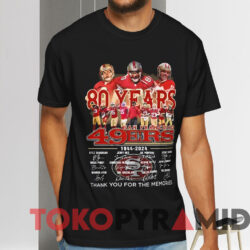 San Francisco 49ers 80 Years 1944 2024 Shirt Black T shirt