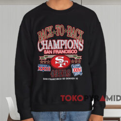 San Francisco 49ers Back To Back T-shirt 3 San Francisco 49ers Back To Back T shirt Black Sweatshirt